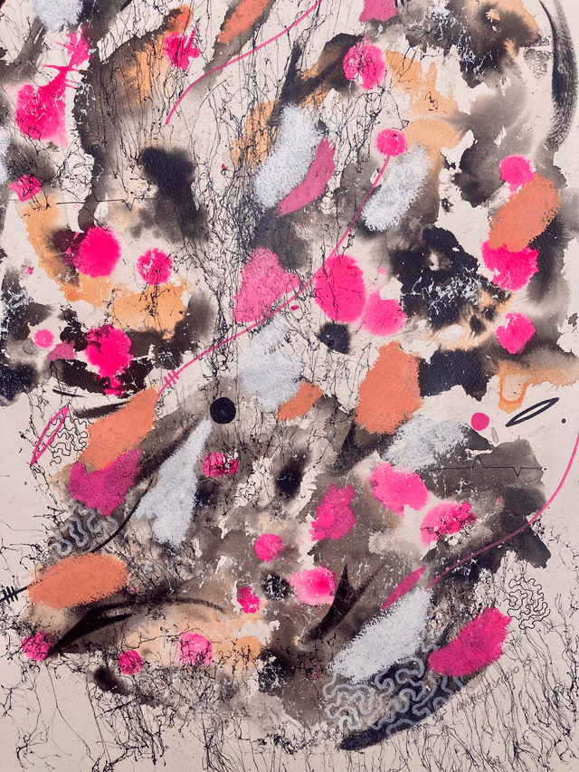 Original mix media on paper 56x76cm