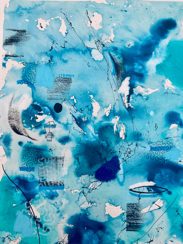 Original mix media on paper 56x76cm
