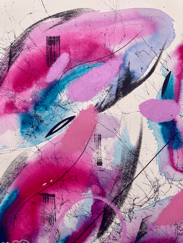 Original mix media on paper 56x76cm
