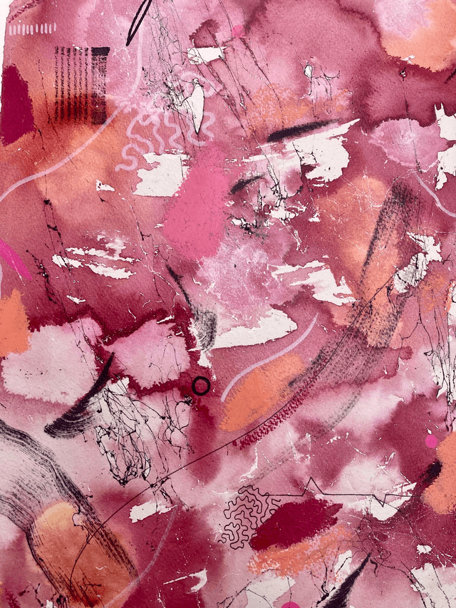 Original mix media on paper 56x76cm