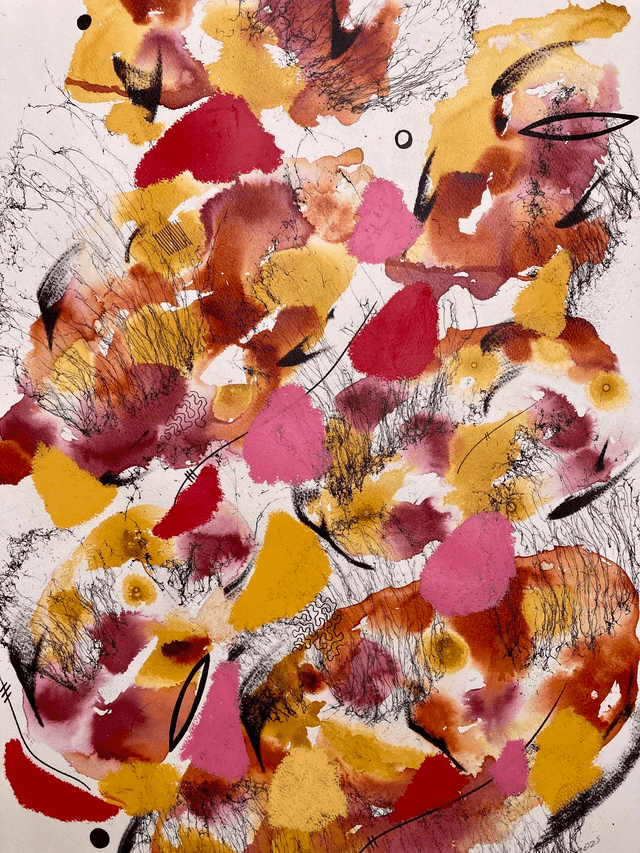 Original mix media on paper 56x76cm