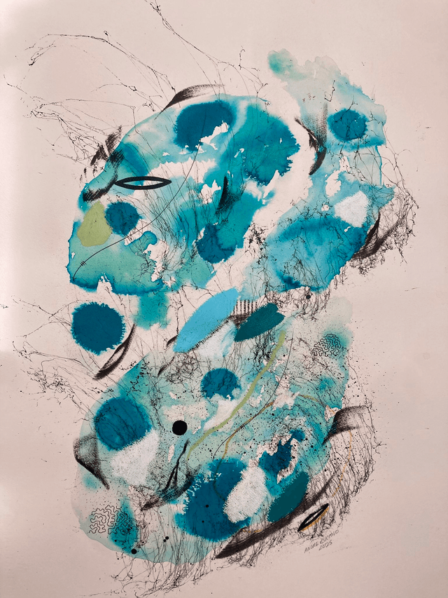 Original mix media on paper 56x76cm