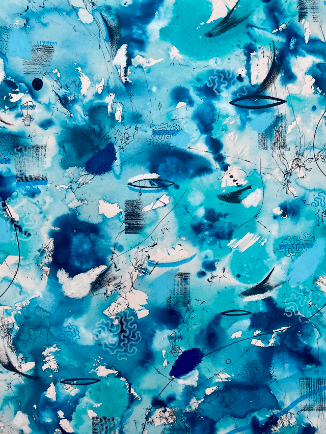 Original mix media on paper 56x76cm