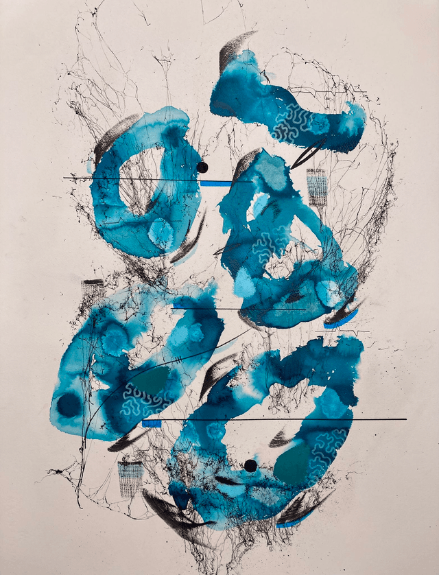 Original mix media on paper 56x76cm